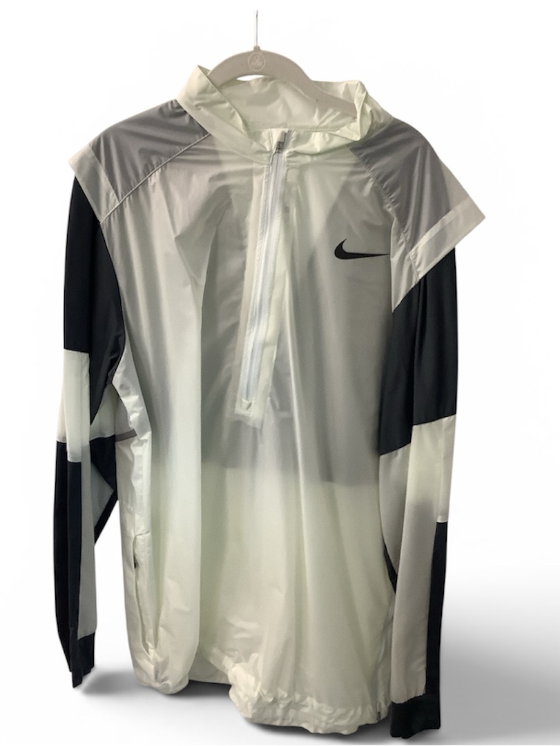 Nike Golf Hyper Adapt Men's Wind Jacket - Color: Cream/Black, Size: Xl